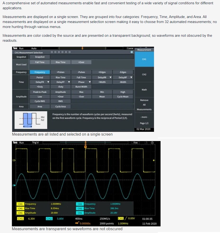 Tektronix TBS1000C數位儲存示波器